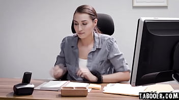 LOVELY secretary Bella Rolland FUCKING her Boss' big COCK